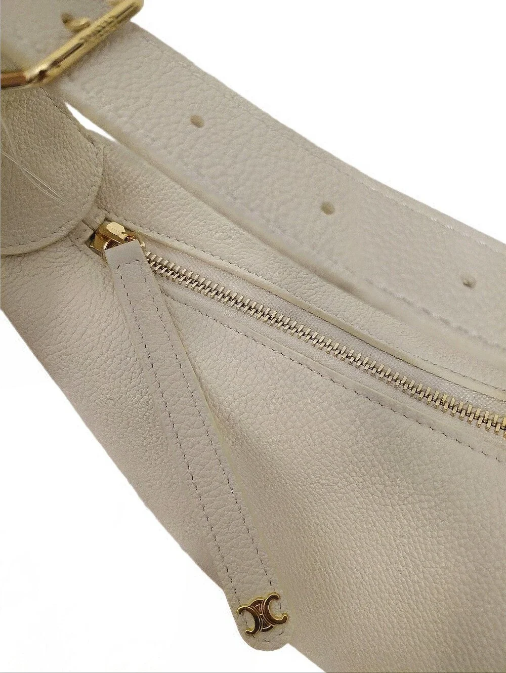 Celine Large Lulu Hobo Bag In Grained Calfskin